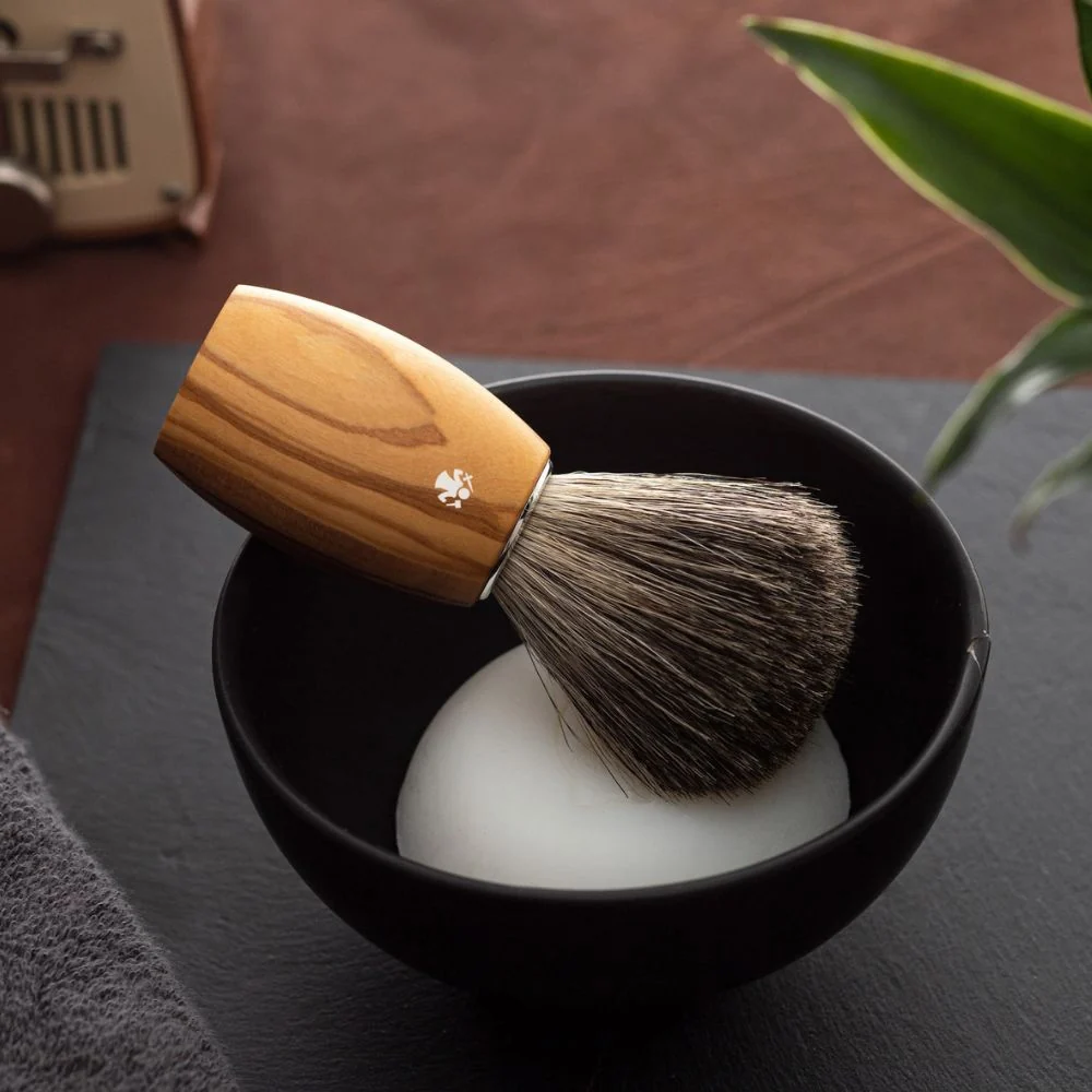 Dovo Olive Wood Shaving Brush - Image 7