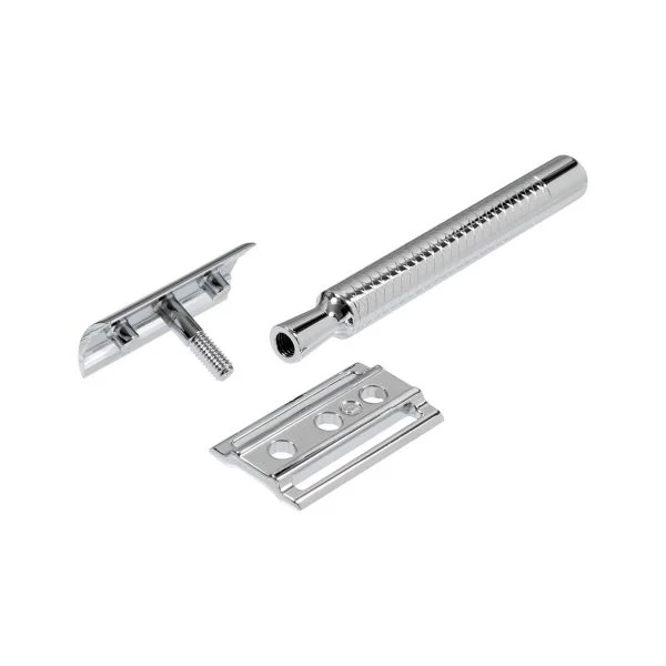 Dovo Prima Safety Razors Zinc die casting, brass wide cross pattern - Image 4