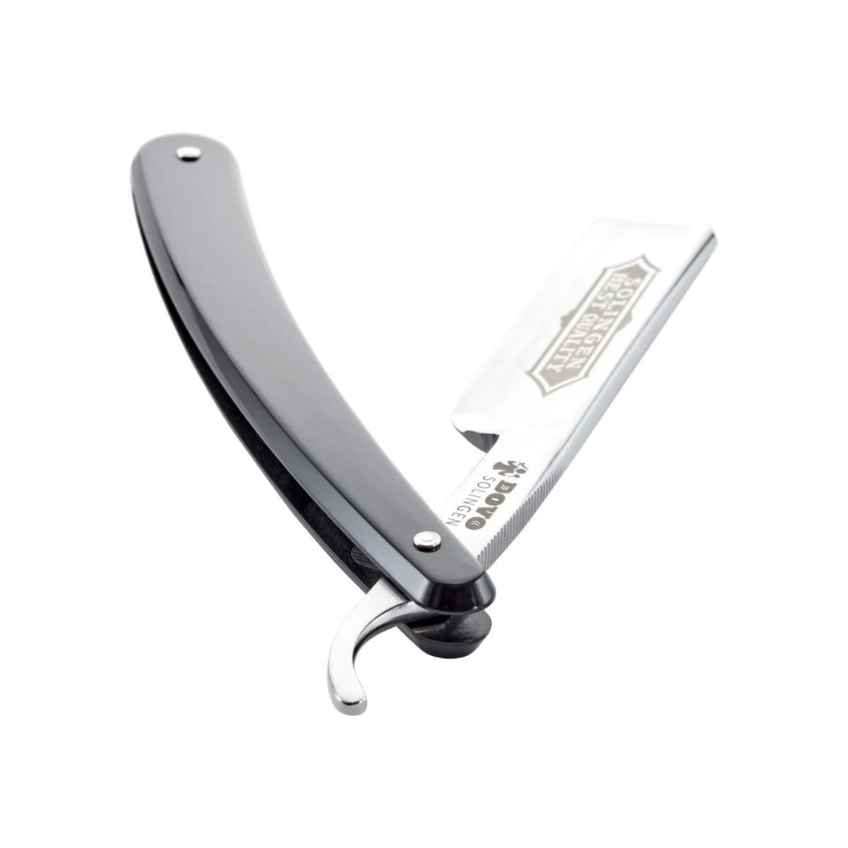 Dovo Straight Razor, Cellidur Black Handle 5/8' in. Solingen, Germany - Image 4