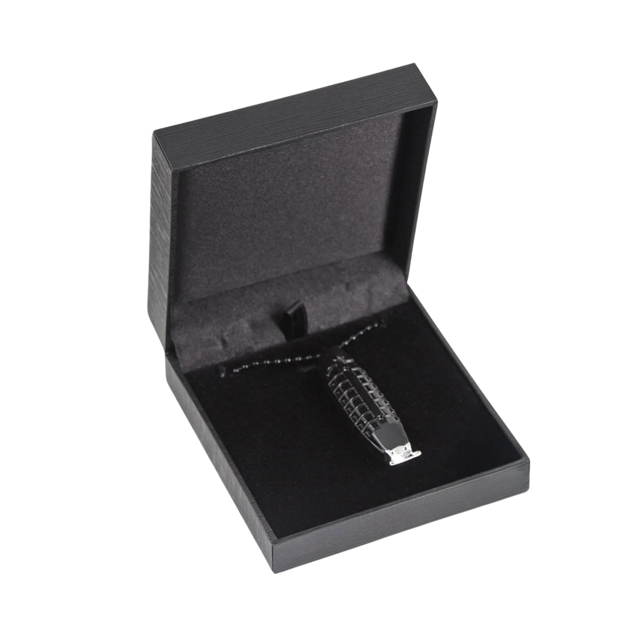 MD Clipper Necklace Black - Image 3
