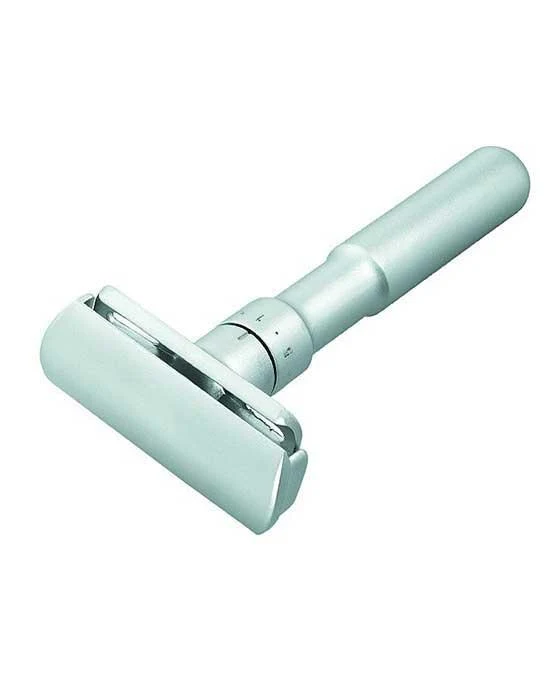 Merkur Futur Adjustable Double Edge Safety Razor with Snap Closure, Matte