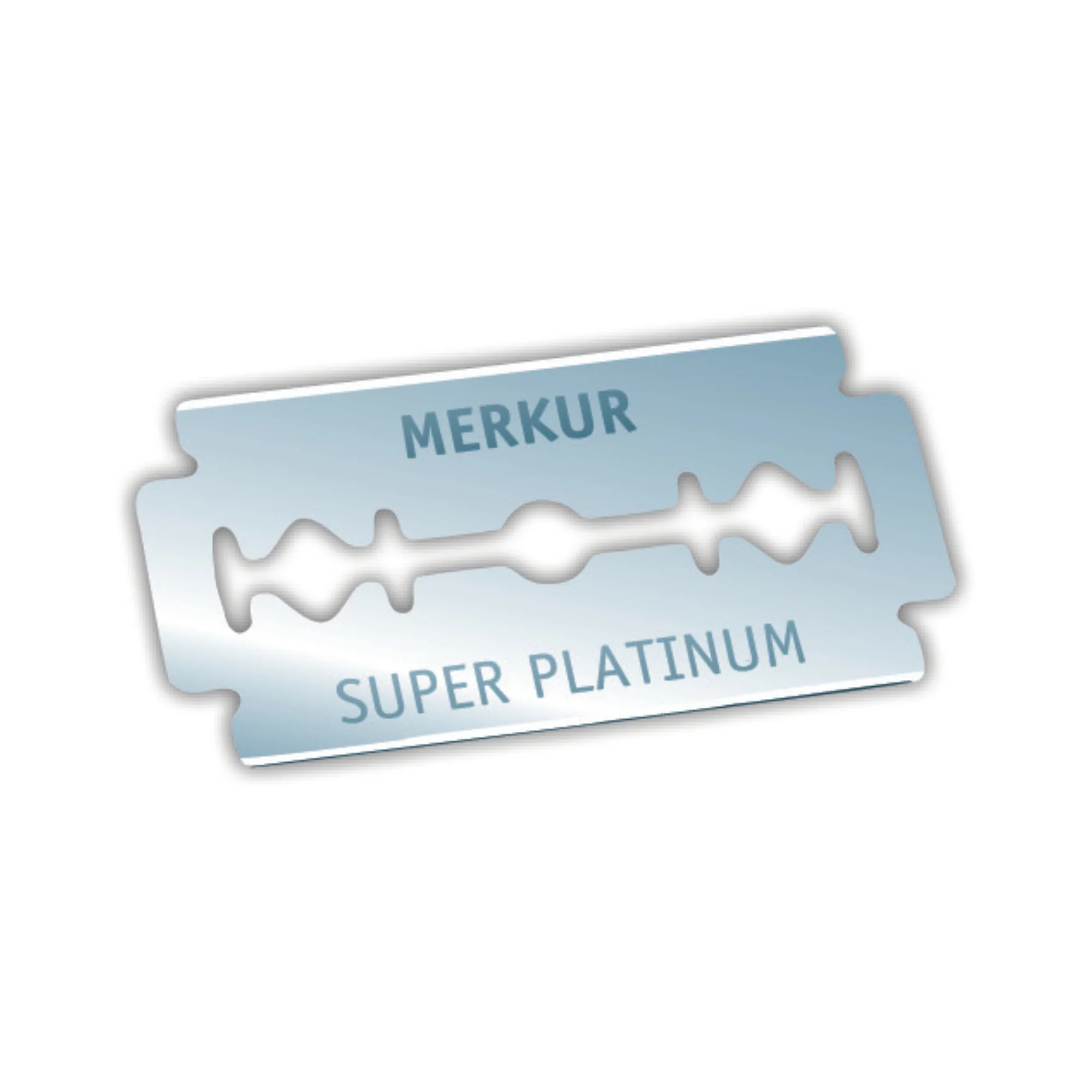 Merkur Super Platinum Double Edge Safety Razor Blades (10 Packs, 10 Blades/Pack) - Image 2