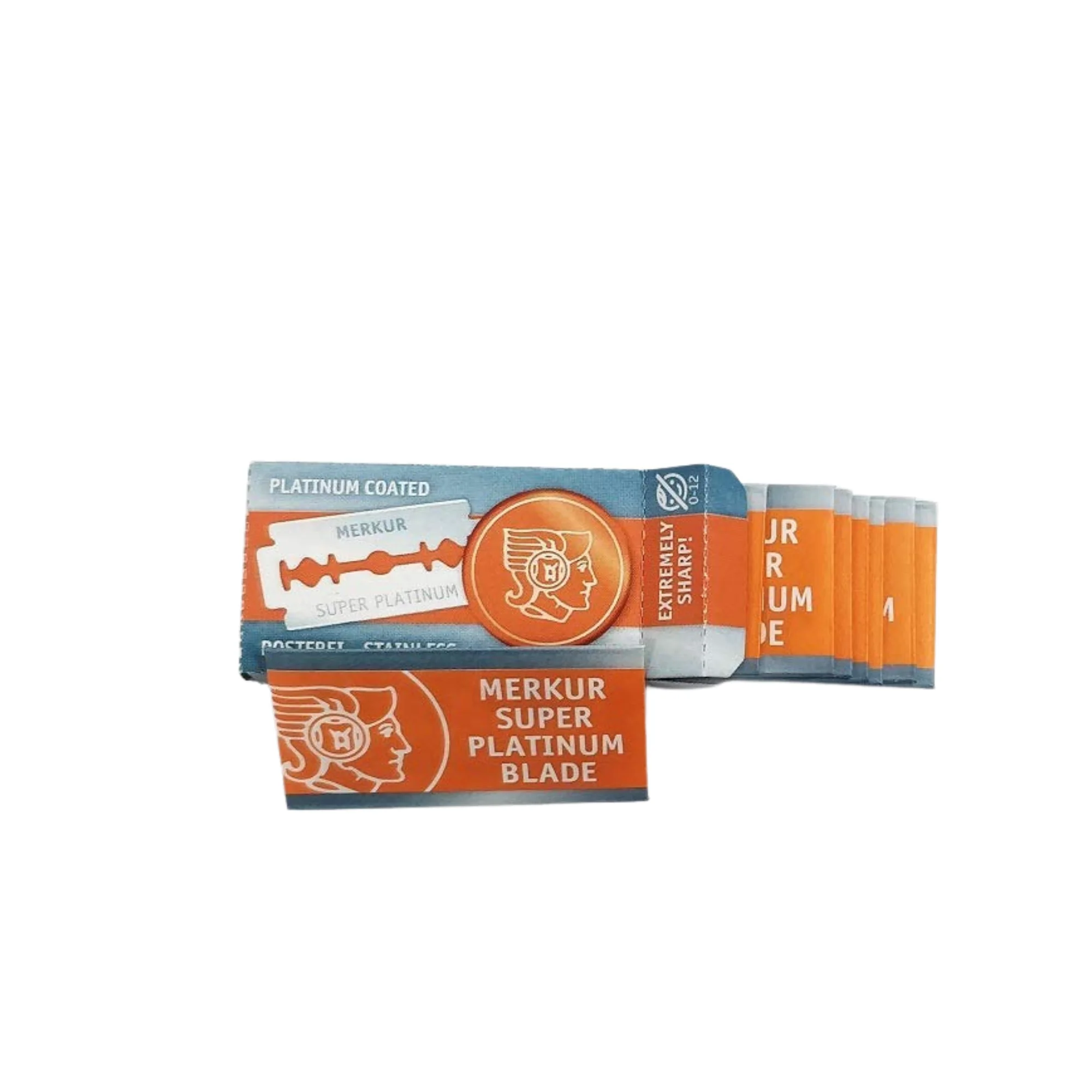 Merkur Super Platinum Double Edge Safety Razor Blades (10 Packs, 10 Blades/Pack) - Image 4
